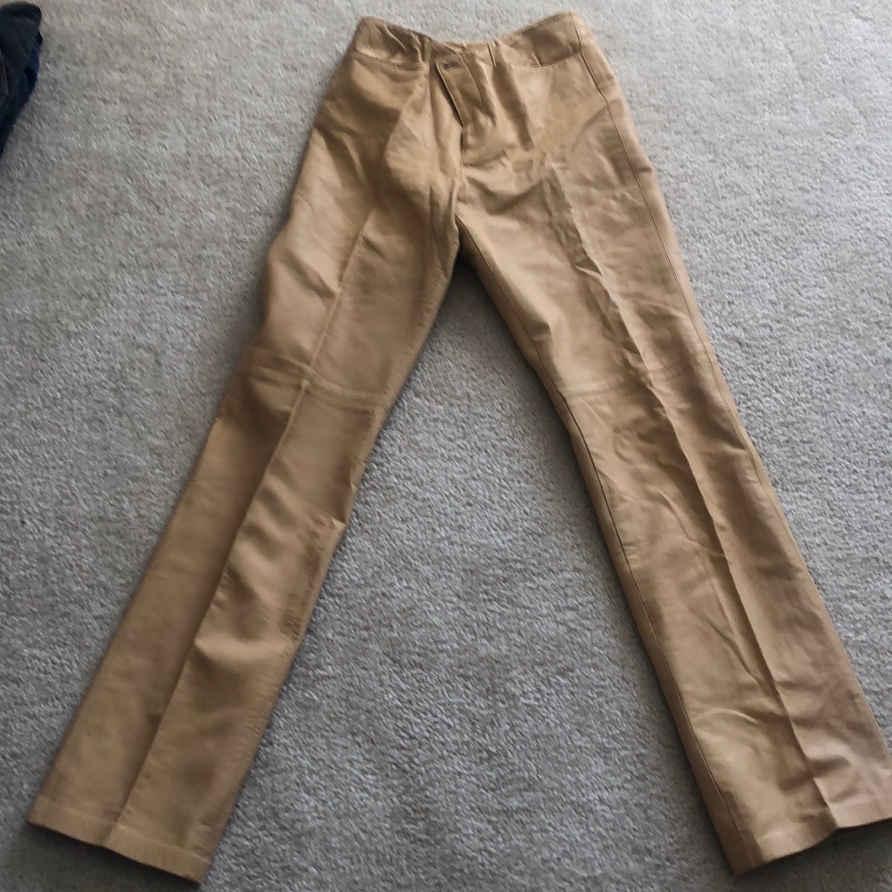 Ralph Lauren Black label lamb skin Leather pants